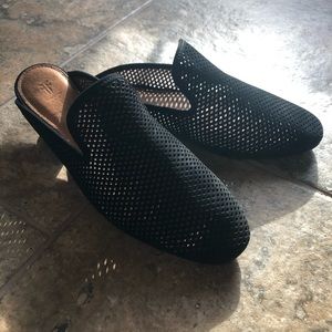 Frye Loafer Mule Loafer Slides Perforated Black 8